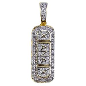 Liontin X-ANAX Hiphop berukir zirkon, Perhiasan Pria - Product Image 3