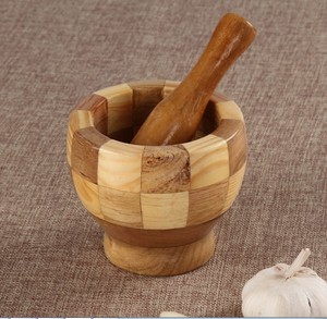 ชุดครกและสากไม้ไผ่ธรรมชาติ ขนาด 10/11/12 ซม. - Product Image 4