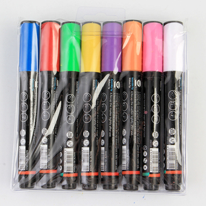 Marcador de Tiza Líquida de Neón No Tóxico de <span class=keywords><strong>Marca</strong></span> Propia OEM para Pizarras, Cartón Negro - Product Image 3