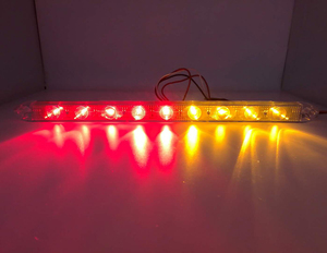 12v 24v 10-30V haute qualité Piranha LED rouge ambre 17 pouces camion remorque arrêt feu arrière barre frein tourner bande lampe universelle - Product Image 4
