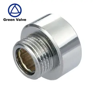 Tuyau de douille en laiton chromé, matériel de Valve verte, Tube de douille pour mamelon, électrode personnalisée, réducteur hydraulique, 30 pièces