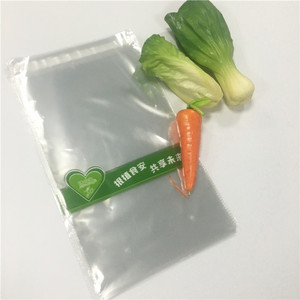 Geri dönüşüm BOPP anti-sis plastik selofan çanta sebze meyve paketleme taze yumruk delikleri ile - Product Image 3