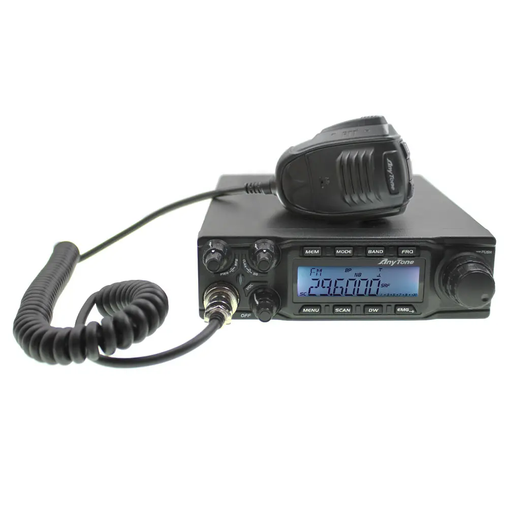 Ricetrasmettitore MOBILE CRT SS 9900 10 M USB EXPORT 25.610-30.105 MHz RADIO CB ANYTONE AT 6666