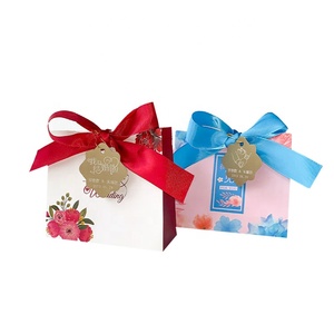 थोक रचनात्मक शादी कैंडी बैग अनुकूलित उत्तम उपहार बैग रिबन बंद होने के साथ - Product Image 6