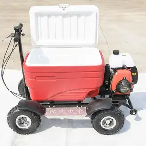 Cooler elétrico motorizado de alta qualidade para acampamento ao ar livre usando scooter refrigerador