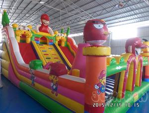 Prêt à expédier rebond Gonflable parc d'attractions 10 par 7 mètres Glissière Gonflable Ville Amusante - Product Image 3