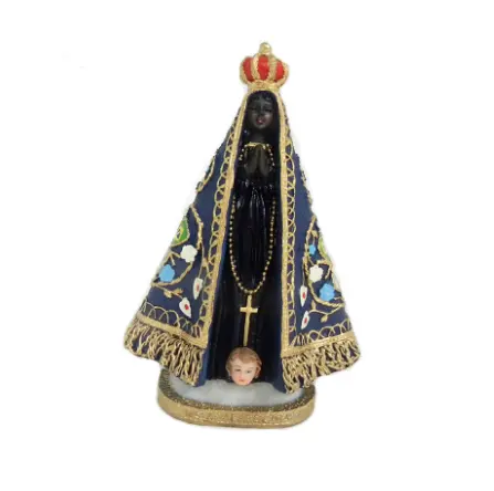 Figuras católica, artículos de regalo, estatua religiosa, resina, pesebre, religión, Brasil, Nuestra Señora de N. Ms. Aparecida cristiana