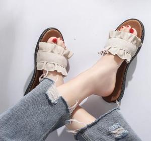 Alibaba produttori estate signore scarpe <span class=keywords><strong>eleganti</strong></span> nuovo sandalo <span class=keywords><strong>donna</strong></span> moda pantofola - Product Image 5