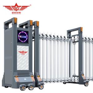 Sang trọng tùy chỉnh điện có thể thu vào Hợp kim nhôm cổng cho cao cấp công ty kiểm soát truy cập - Product Image 3