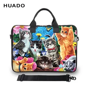 Cartoon Shoulder laptop bag 10''11''12''13''14''15''17'' inch net book handle sleeve case notebook smart cover for Lady Girl