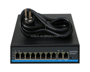 Nhà Máy Giá tốt nhất 2 Gigabit đồng 8 cổng <span class=keywords><strong>PoE</strong></span> chuyển đổi cho H.264 NVR <span class=keywords><strong>POE</strong></span> HD 1080P <span class=keywords><strong>IP</strong></span> <span class=keywords><strong>Camera</strong></span> - Product Image 3