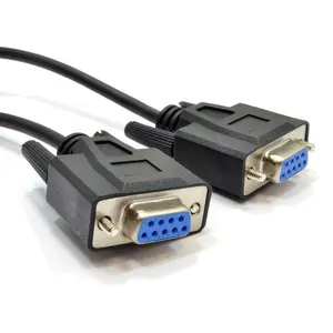 1.5m 9 Pin DB9 Female to Female DB9 RS232 Serial Computer Cable
