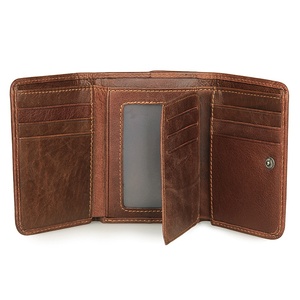 Logo personalizzato RFID Factory portafoglio in pelle Vintage portafoglio da <span class=keywords><strong>uomo</strong></span> in pelle Casual ripiegabile portafoglio in pelle da <span class=keywords><strong>uomo</strong></span> con portamonete - Product Image 5