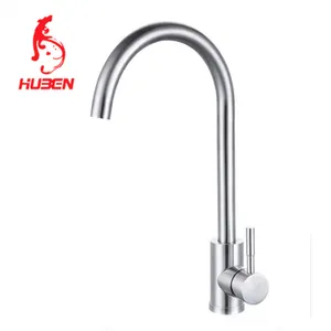 High Quality Sanitary Ware Stainless Steel Hot and Cold Single Handle Deck Mounted Sink Water Mixer Faucet Kitchen sink Faucet