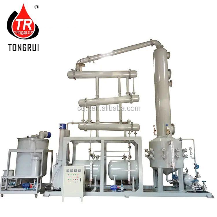 High efficient petroleum oil vacuum distillation refining machine/waste oil extraction machine