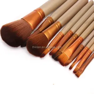 Khaki Makeup Brush / 12Pcs Makeup Brush Set/Make up Brush Kit With Private Label Makeup Brushes