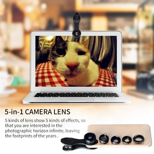 Objectif d'appareil photo pour téléphone portable 5 en 1 pour <span class=keywords><strong>iPhone</strong></span> Samsun, 198 degrés fisheye / 0,63x grand angle / 15x macro / <span class=keywords><strong>2x</strong></span> téléobjectif / CPL - Product Image 3