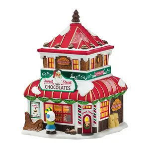 Offre Spéciale Personnalisé À La Main En Porcelaine maisons de village de noël