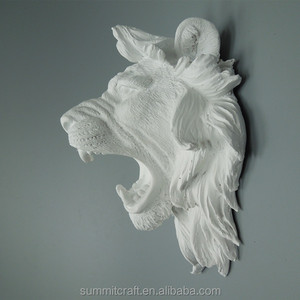 Statua a Testa di Leone <span class=keywords><strong>in</strong></span> <span class=keywords><strong>Resina</strong></span> da Parete, Busto di Leone - Product Image 4