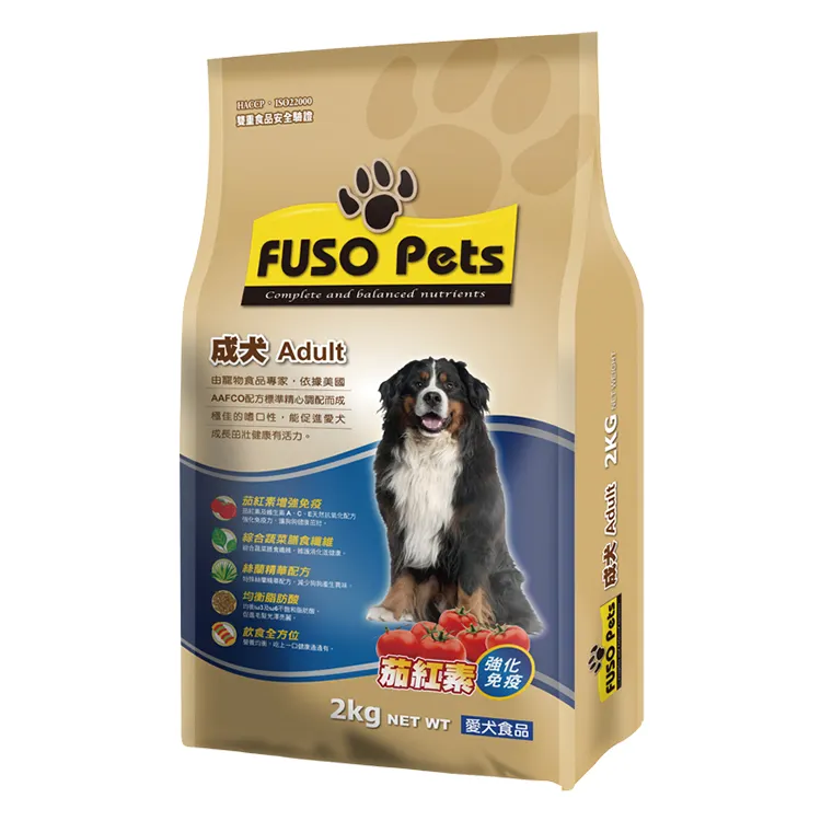 Fuso Natural Pet Food Trockenes Hundefutter für Erwachsene in loser Schüttung 40LBS