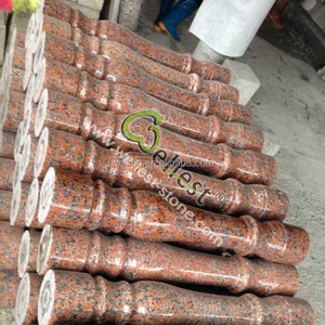 Polierte G562 Granit Geländer Günstige Ahorn Rot Granit Baluster und Balkon Geländer - Product Image 6