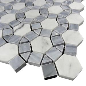 Alibaba bianco <span class=keywords><strong>pietra</strong></span> <span class=keywords><strong>naturale</strong></span> <span class=keywords><strong>mosaico</strong></span> di marmo italiano - Product Image 3