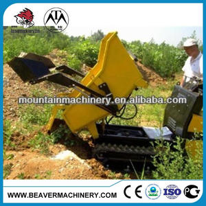 CE 800 kg Karet Track Crawler Mini Dumper Hidrolik Pemuatan Diri MMT60 dengan Sekop - Product Image 3