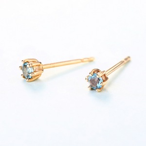 फैशन सोने के आभूषण कान जेड पुखराज असली 18K 14K सोने की बालियां - Product Image 3