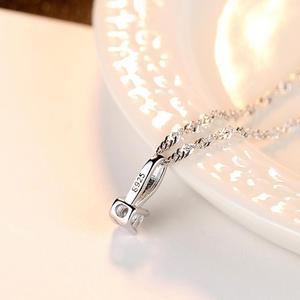 CZCITY Tiny Cubic Zirconia <span class=keywords><strong>collana</strong></span> <span class=keywords><strong>sottile</strong></span> 925 ciondolo a catena carino donna gioielli in <span class=keywords><strong>argento</strong></span> piccolo ciondolo - Product Image 6