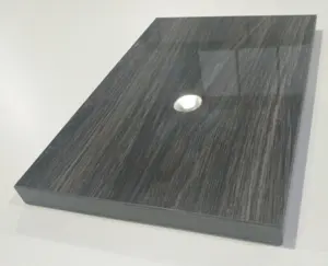 Mdf tahta levha kaplı PVC köpük yüksek parlak akrilik ahşap elyaf 1mm ,1.5mm veya 2mm akrilik levha duvar dekorasyon için birinci sınıf E0