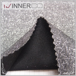 Lurex hilo metálico poliéster rayón Spandex tela Pont De Roma trama punto peso medio hilo teñido para trajes faldas Vestidos niñas - Product Image 1