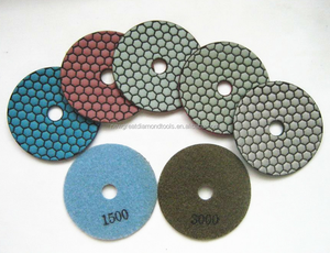 4 inç 100mm petek elmas kuru taş parlatma pedleri