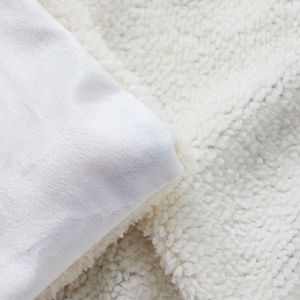 Nhà máy giá rẻ mùa đông ấm cúng số lượng lớn bán buôn Sherpa và flannel Fleece vải ngoại quan người lớn Sherpa trùm đầu chăn với biểu tượng tùy chỉnh - Product Image 4