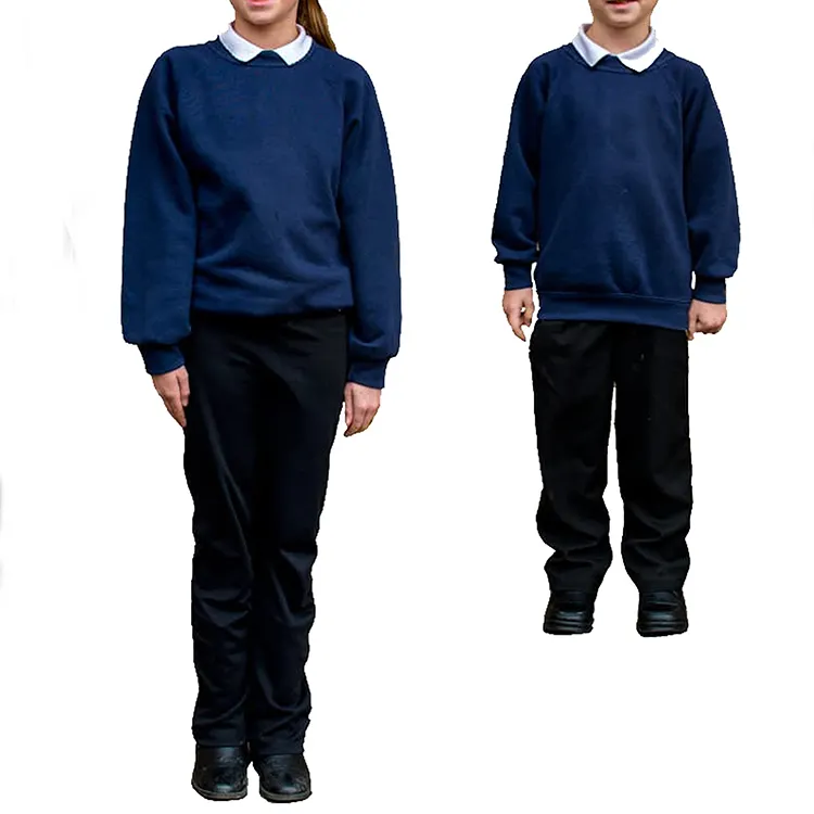 도매 아이 긴 소매 스웨트 셔츠 및 바지 세트 초등 학교 유니폼