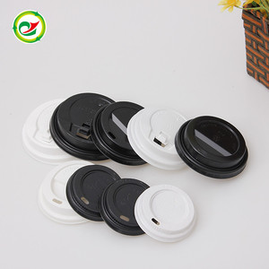 Desechable PS plástico PET plana Tapas de cúpula café sorber tapas fabricante - Product Image 6