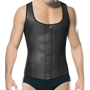 S-SHAPER Wholesale New 3 Hook Latex Waist Trainer <b>Men</b> Big Size <b>Corset</b> - Product Image 6