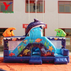 Vendita calda Zoo Tema Oceano Parco Giochi Gonfiabile Del Ventre Spiaggia Delfino Salto Buttafuori Gonfiabili Per La Vendita - Product Image 2