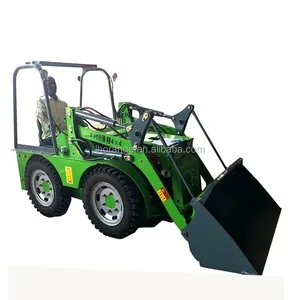 Mini máy kéo với kết thúc trước loader