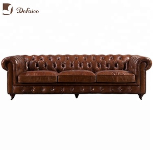 Antieke Europese Stijl Lederen Chesterfield Sofa Met Klinknagels En Wielen Vintage Love <span class=keywords><strong>Seat</strong></span>