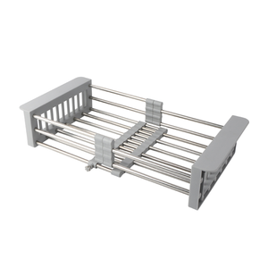 Scolapiatti Retrattile da Appendere al Lavello, Portaoggetti in Acciaio Inox per <span class=keywords><strong>Cucina</strong></span> - Product Image 5