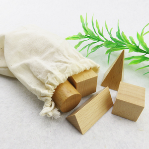 ज्यामिति काम लकड़ी के खिलौने डी ज्यामितीय ठोस आकार मैच - Product Image 5