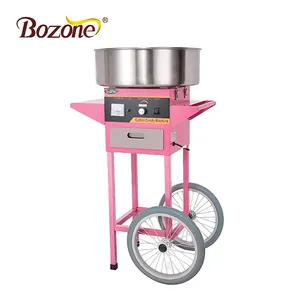 Électrique Sucre Commerciale Fabrication Pas Cher Automatique Rose Panier Stand Cotton Candy Floss Maker Machine Pour Vente