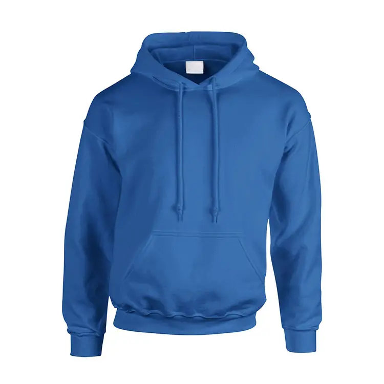 Oem Clothing Wholesale Custom Logo Pullover Fashion Blue Hoodie Blank