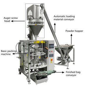 Machine de remplissage et d'emballage avec sachets de 1kg, pour farine de riz, <span class=keywords><strong>acide</strong></span> hyaluronique, crème glacée, kératine, 1kg - Product Image 4