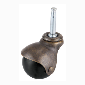 Wbd <span class=keywords><strong>muebles</strong></span> giratoria cuello agarre vástago de bola de latón de cobre tipo rueda - Product Image 2