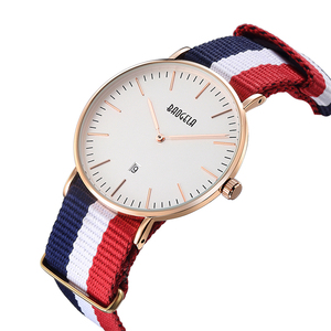 ราคาถูกราคานาฬิกาคู่ reloj สแตนเลสสตีล japan movt nylon band สาย mens นาฬิกายอดนิยมนาฬิกาผู้ชาย - Product Image 4