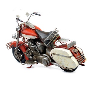 Handgemaakte Metalen Geschenken Vintage Ijzer Ambachten Motorfiets Model Voor Thuis Decoratie Retro Ambachten Voor Pub Kantoor Tafelblad Decor - Product Image 3