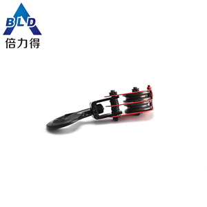 Bloque de polea de aluminio de cuerda de alambre de cable doble en miniatura bloque de polea de arranque y polea de aparejo - Product Image 4