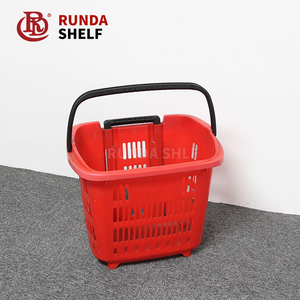 HB-08 Nhựa Gấp Wicker Giỏ Hàng Với Bánh Xe - Product Image 4