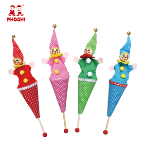 Niños lindo marioneta palo <span class=keywords><strong>de</strong></span> madera juguete <span class=keywords><strong>de</strong></span> madera payaso niños títere Niño 3 + - Product Image 1